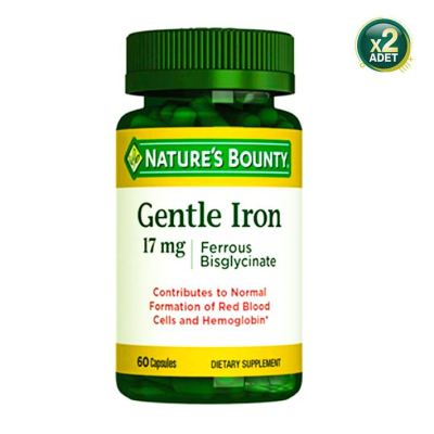 Nature's Bounty Gentle Iron 17 Mg 60 Kapsül 2 Adet
