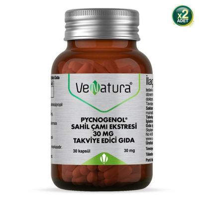 Venatura Pycnogenol Sahil Çamı Ekstresi 30 Mg 30 Kapsül 2 Adet