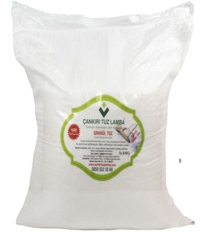 Toptan Çuval Çankırı Granül Tuz 15 Kg