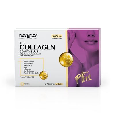 Day2Day The Collagen Beauty 30 Günlük Tüp (Mango Aromalı )Makyaj Çantası Hediyeli