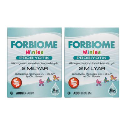 Forbiome Minies Probiyotik Damla 8 Ml 2 Adet