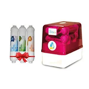 Delüxe 7 Aşamalı Alkali + Mineral Kapalı Kasa  Su Arıtma Cihazı