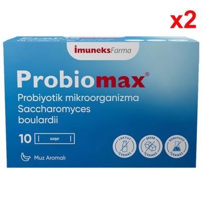 İmuneks Farma Probiomax Takviye Edici Gıda 10 Saşe 2 Adet