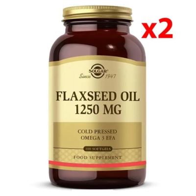 Solgar Flaxseed Oil 1250 Mg 100 Kapsül 2 Adet