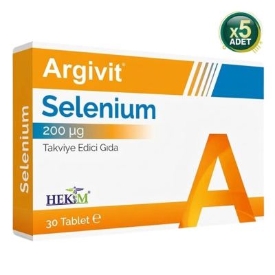 Argivit Selenium 30 Tablet 5 Adet