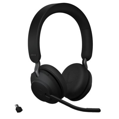 Jabra Evolve2 65 Duo Siyah (Usb-C) Kulak Üstü Kulaklık (Jabra Türkiye Garantili)