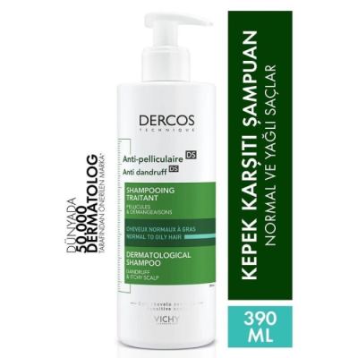 Vichy Dercos Yağlı Saç Derisi Kepek Karşıtı 390 Ml Şampuan