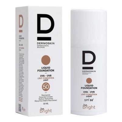 Dermoskin Be Bright Spf 50+ 33 Ml Light Likit Fondöten