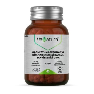 Venatura Magnezyum L-Treonat Ve Köknar Ekstresi 90 Kapsül