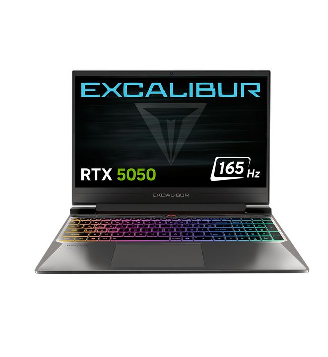 CASPER Excalibur G870 i7-13620H 32GB 1TB 115W RTX5050 165HZ 15.6" Freedos Gaming Laptop