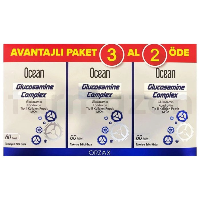 Ocean Glucosamine Komplex 60 Tablet Avantajlı Paket 3 Al 2 Öde