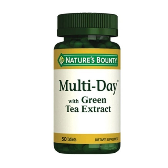 Nature's Bounty Multi-Day With Green Tea 50 Tablet