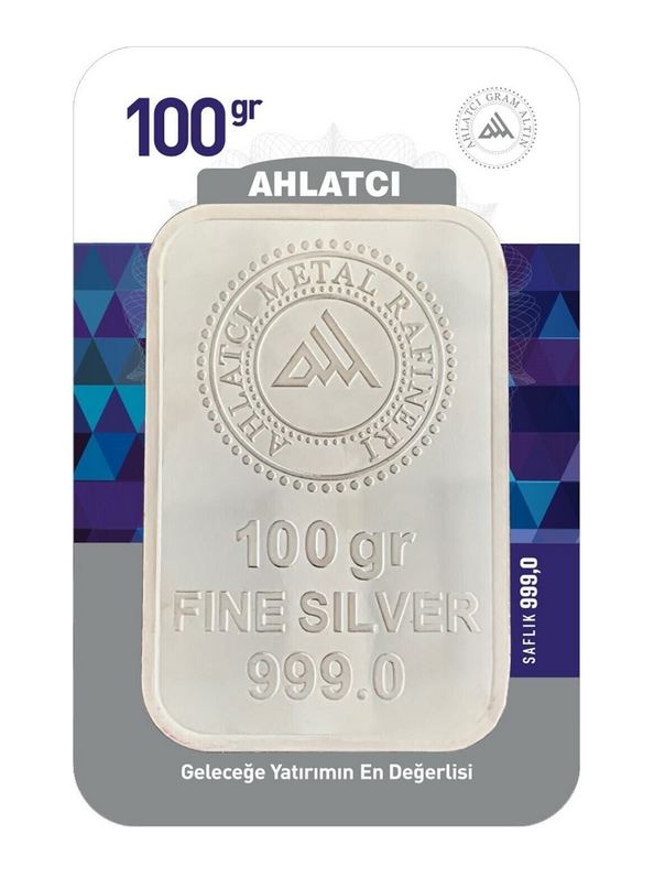 Ahlatcı 100 Gram Külçe Gümüş