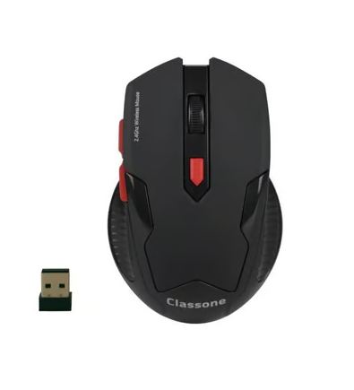 Classone WG100 Gaming Kablosuz Mouse 1600 DPI Siyah Kırmızı