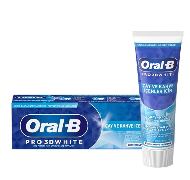 Oral-B 3D White Çay ve Kahve İçenler için Diş Macunu 75 ml