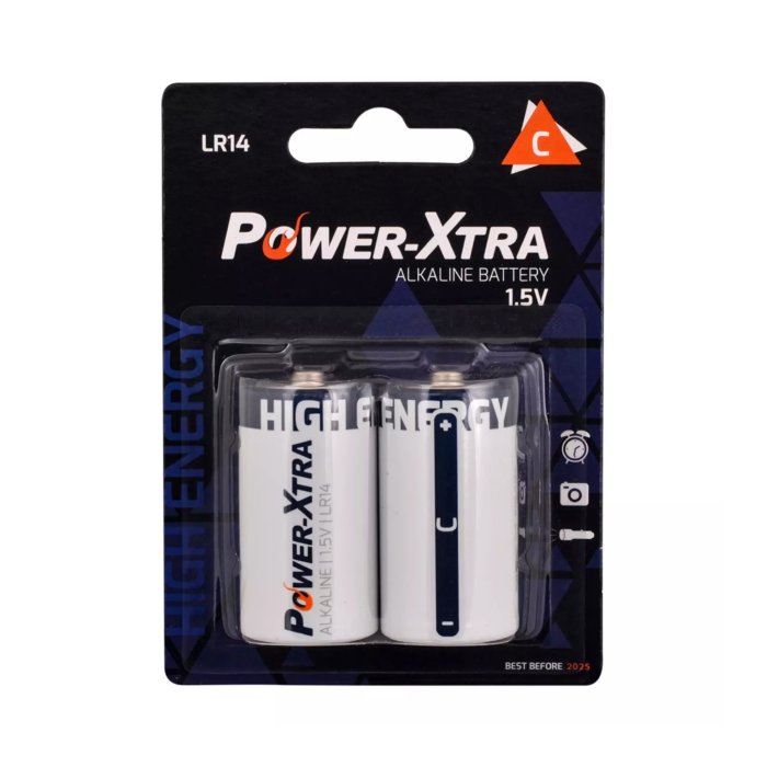 Power-Xtra Lr14/C Size Alkaline Pil - 2Li Blister