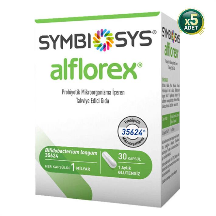 Symbiosys Alflorex Probiyotik 30 Kapsül 5'Li (MF-173638-5)