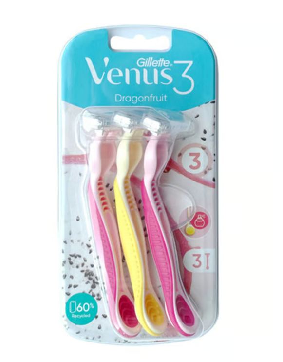 Gillette Venüs Dragonfruit Tıraş Bıçağı 3lü