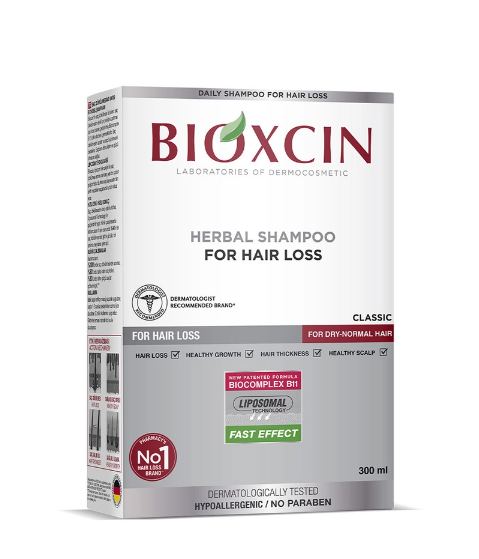 Bioxcin Saç Dökülmesine Karşı Bitkisel Klasik Şampuan Yağlı Saçlar 300 ml