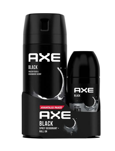 Axe Black Erkek Deodorant Sprey 150 ml + Roll On 50 ml