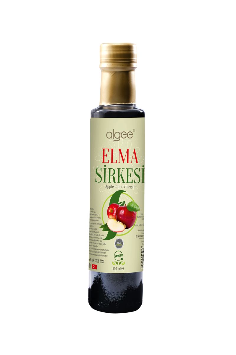 Algee Doğal Fermente Elma Sirkesi 500 Ml