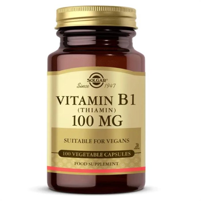 Solgar Vitamin B1 (Thiamin) 100 Mg 100 Kapsül