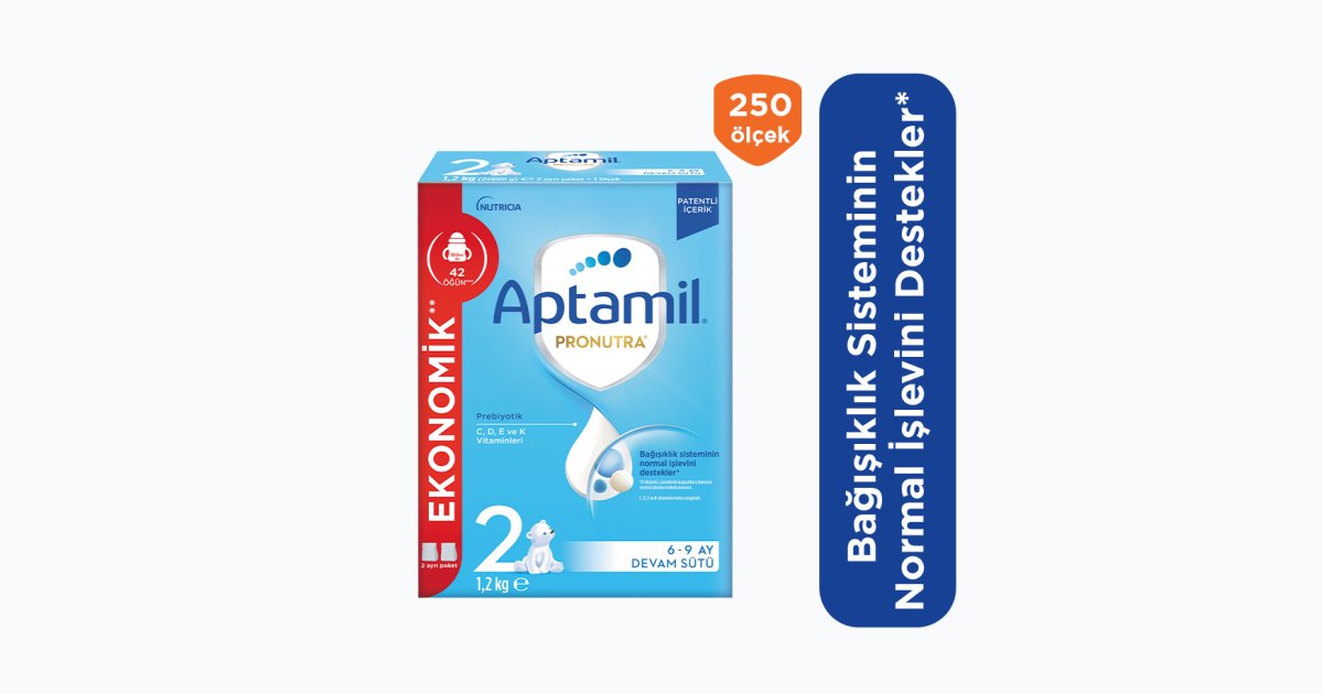 Aptamil 2 Bebek Biberon Maması 1200 G