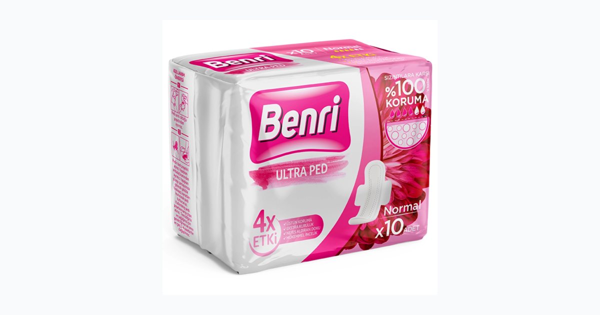 Benri Hijyenik Ped Normal 10'lu