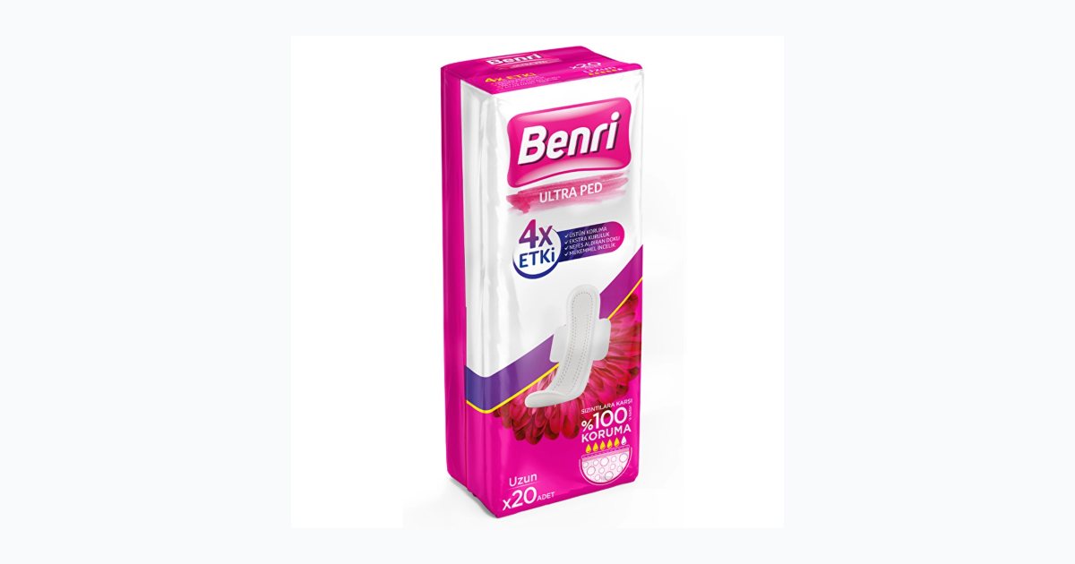 Benri Hijyenik Ped Uzun Çoklu 20'li