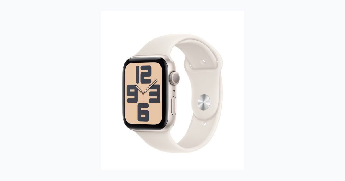 Apple Watch SE GPS 40mm Starlight Aluminium Case with Starlight Sport Band - S/M