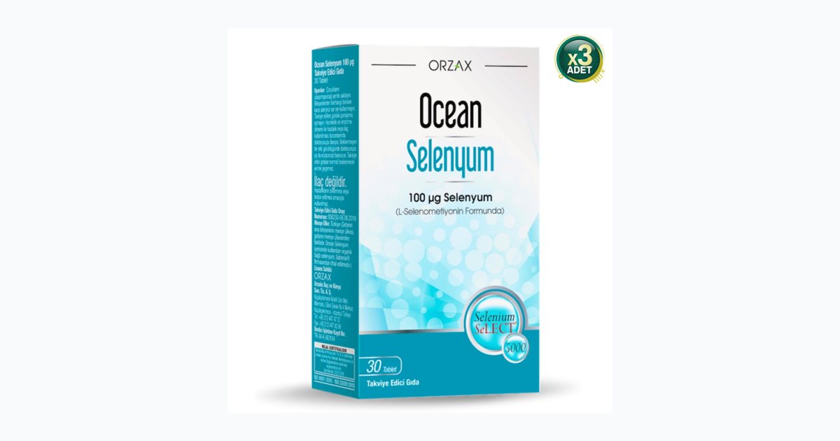 Ocean Selenyum 100 Mcg 30 Tablet 3'Lü