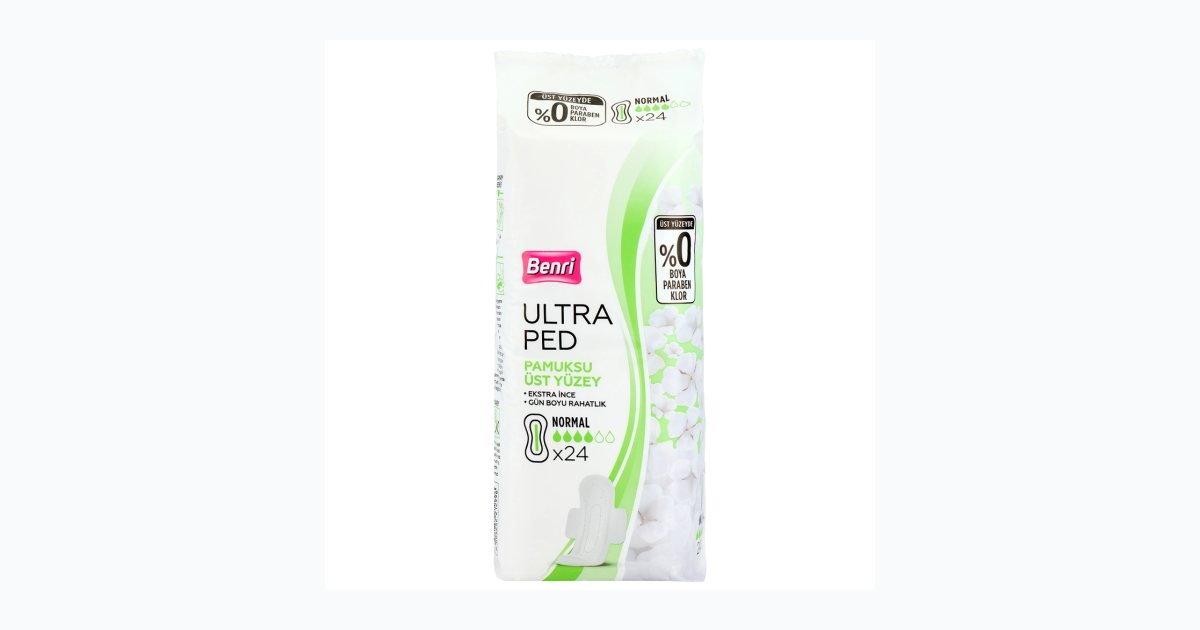 Benri Ultra Ped Pamuklu Normal 24'lü