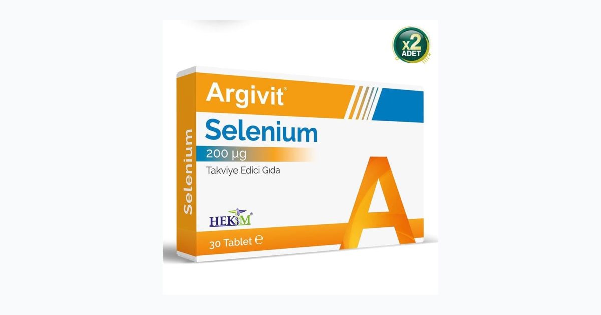 Argivit Selenium 30 Tablet 2 Adet