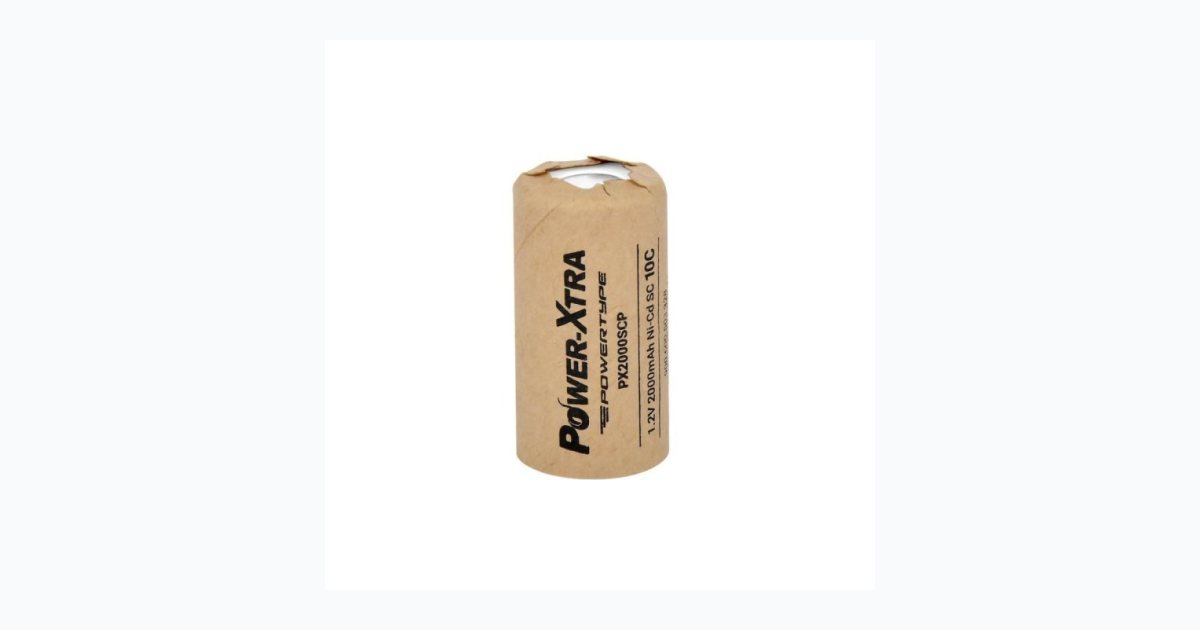 Power-Xtra Powertype Px2000Scp - 1.2V 2000 Mah Sc Model Ni-Cd Şarjlı Pil - 10C
