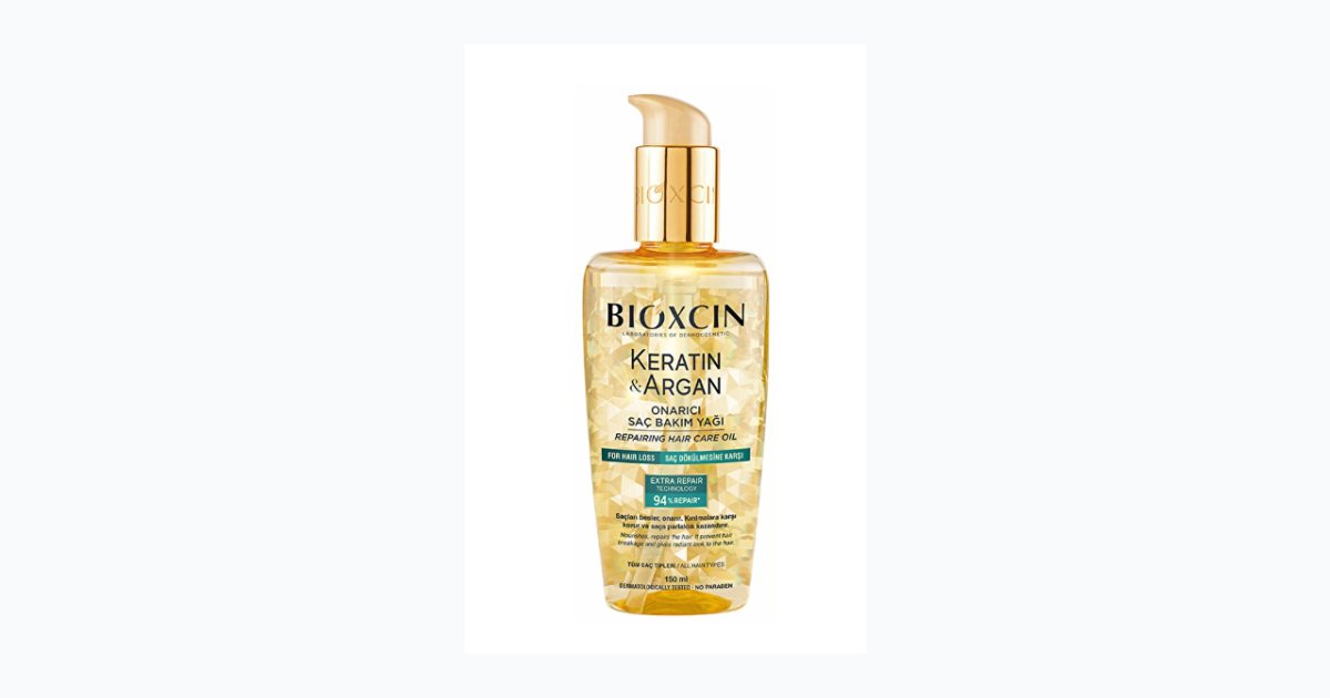 Bioxcin Keratin &amp; Argan Onarıcı Saç Bakım Yağı 150 ml