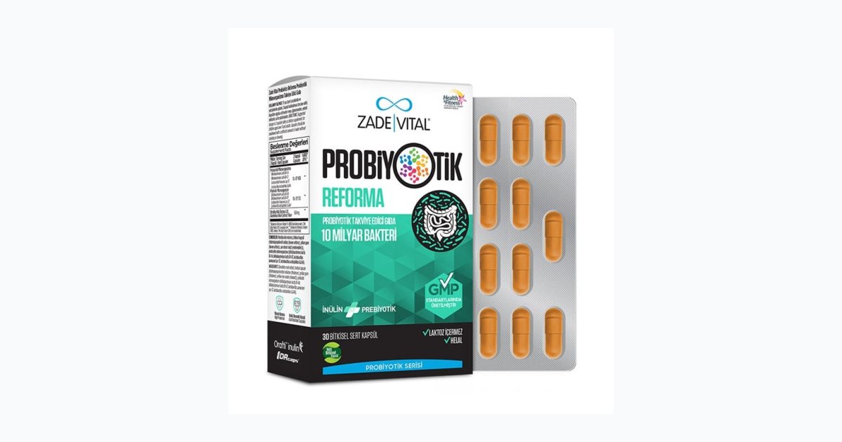 Zade Vital Probiyotik Reforma 30 Kapsül