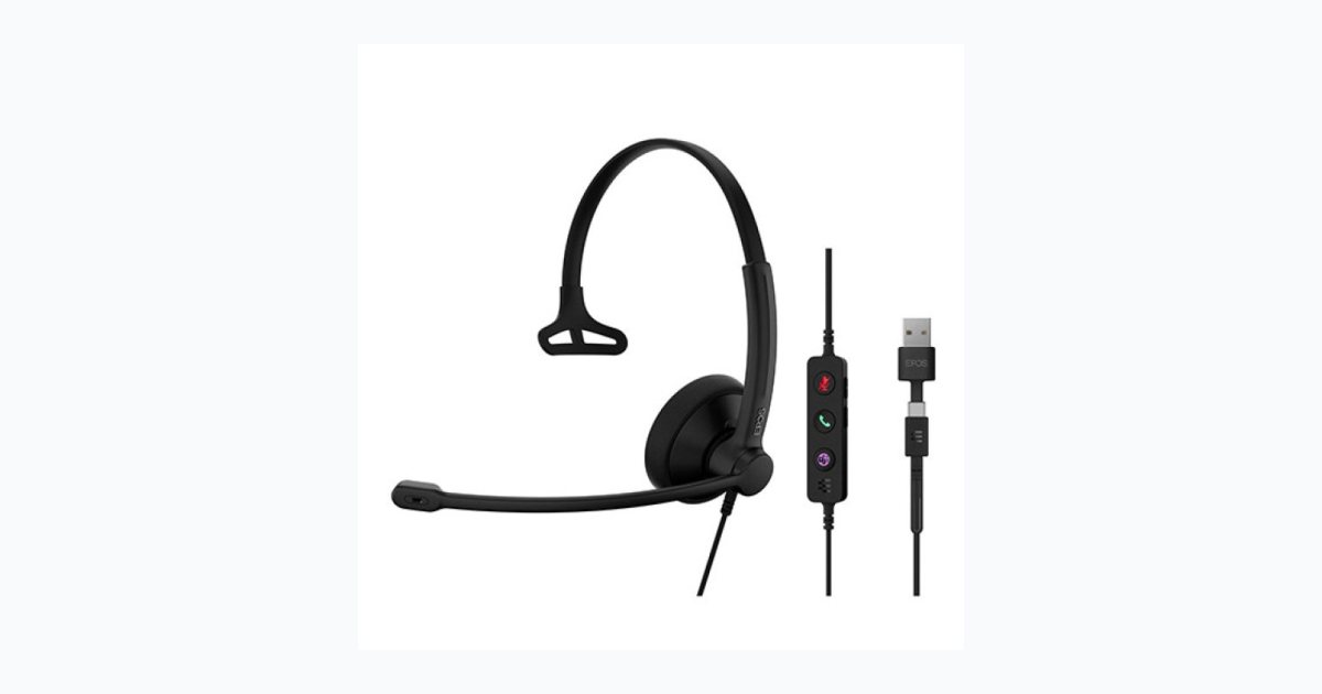 Epos Impact 100 Ms Mono Usb-C/Usb-A Kulak Üstü Kulaklık