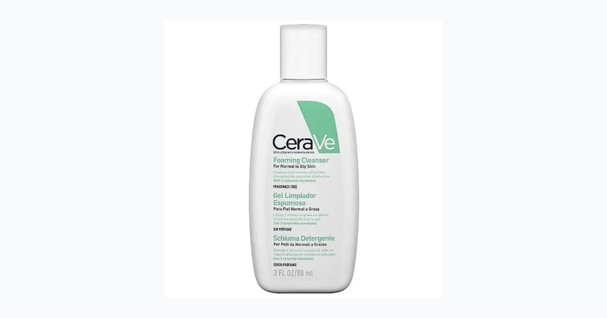 Cerave Foaming Cleanser Normal Ve Yağlı Ciltler İçin Köpüren Temizleyici 88 Ml