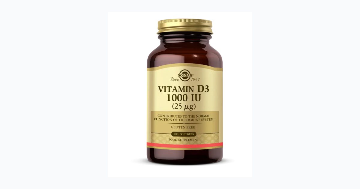 Solgar Vitamin D3 1000 IU 100 Kapsül