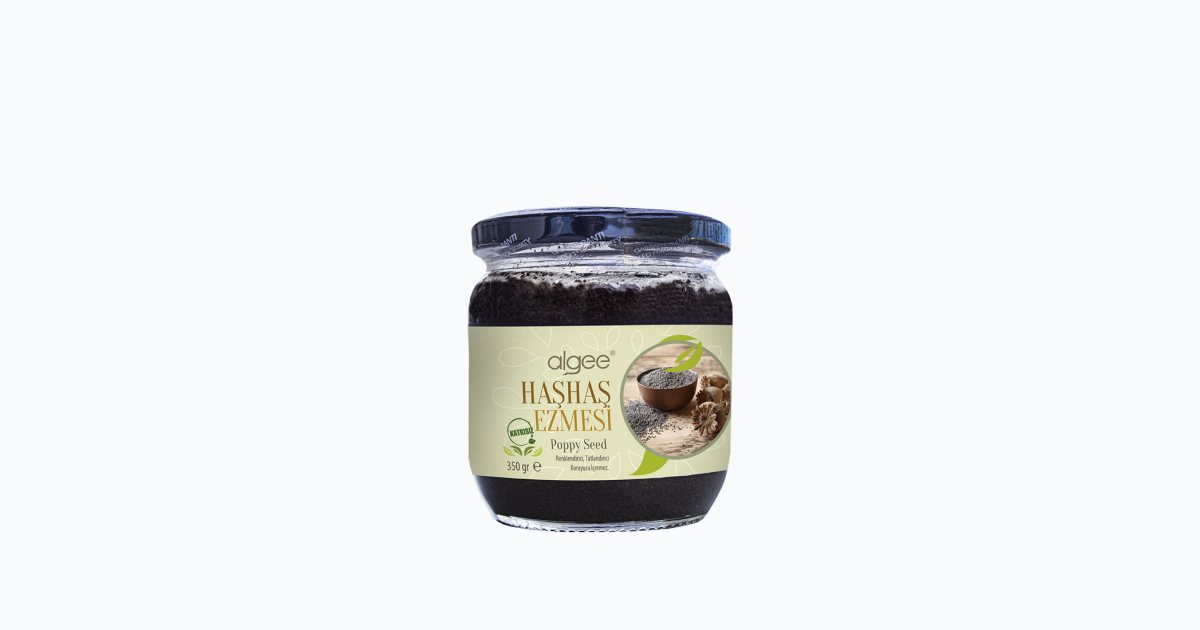Algee Siyah Haşhaş Ezmesi 350 Gr