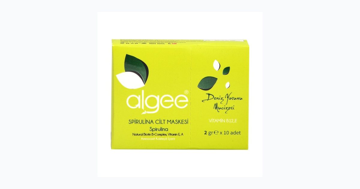 Algee Spirulina Yosun Doğal Cilt Maskesi