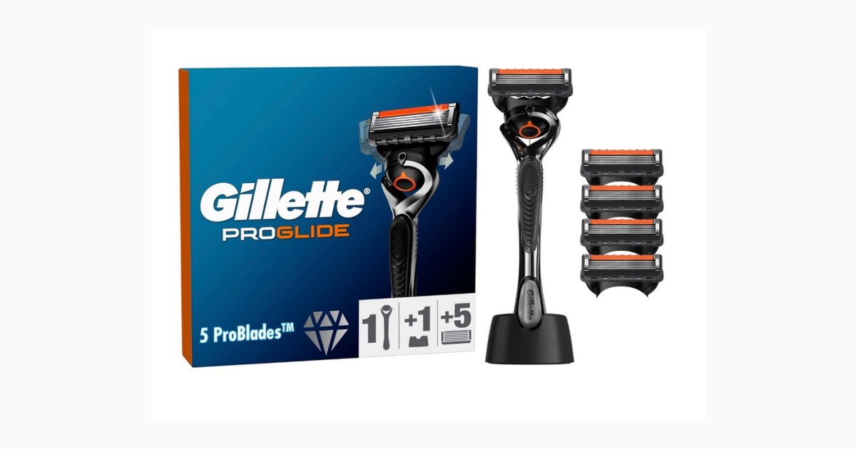 Gillette Fushion Proglide Manuel Tıraş Makinesi + 4 Yedek Bıçağı + Premium Stand Hediyeli Paket