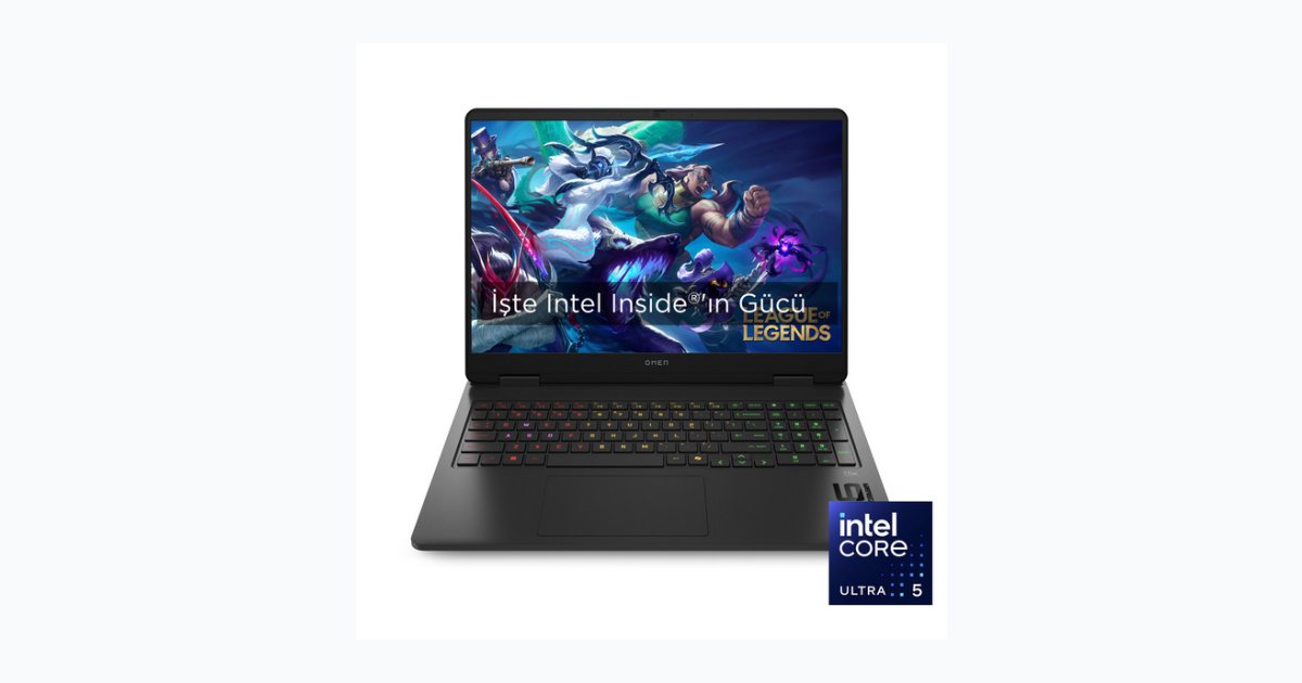 HP OMEN SLIM Gaming Intel Core Ultra 5-225H 16GB 1TB SSD RTX5050 115W DOS 16" IPS 2K Laptop BQ2D2EA