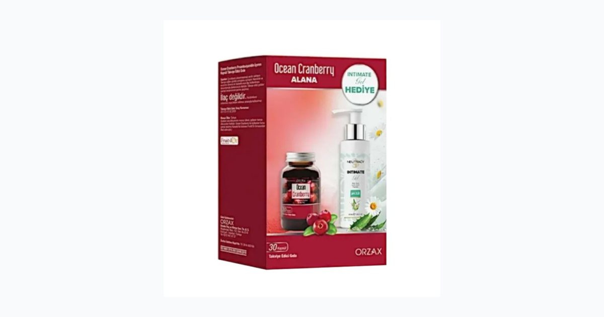 Ocean Cranberry 30 Kapsül Alana Neutracy Intımate Jel Hediye