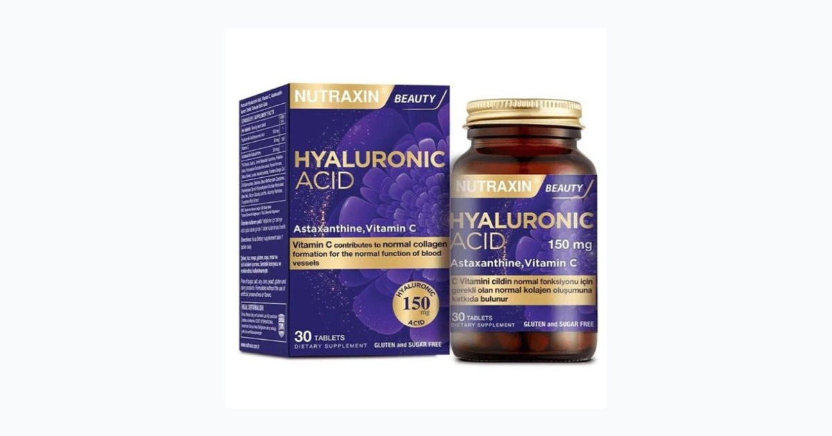Nutraxin Hyaluronik Asit Takviye Edici Gıda 30 Tablet