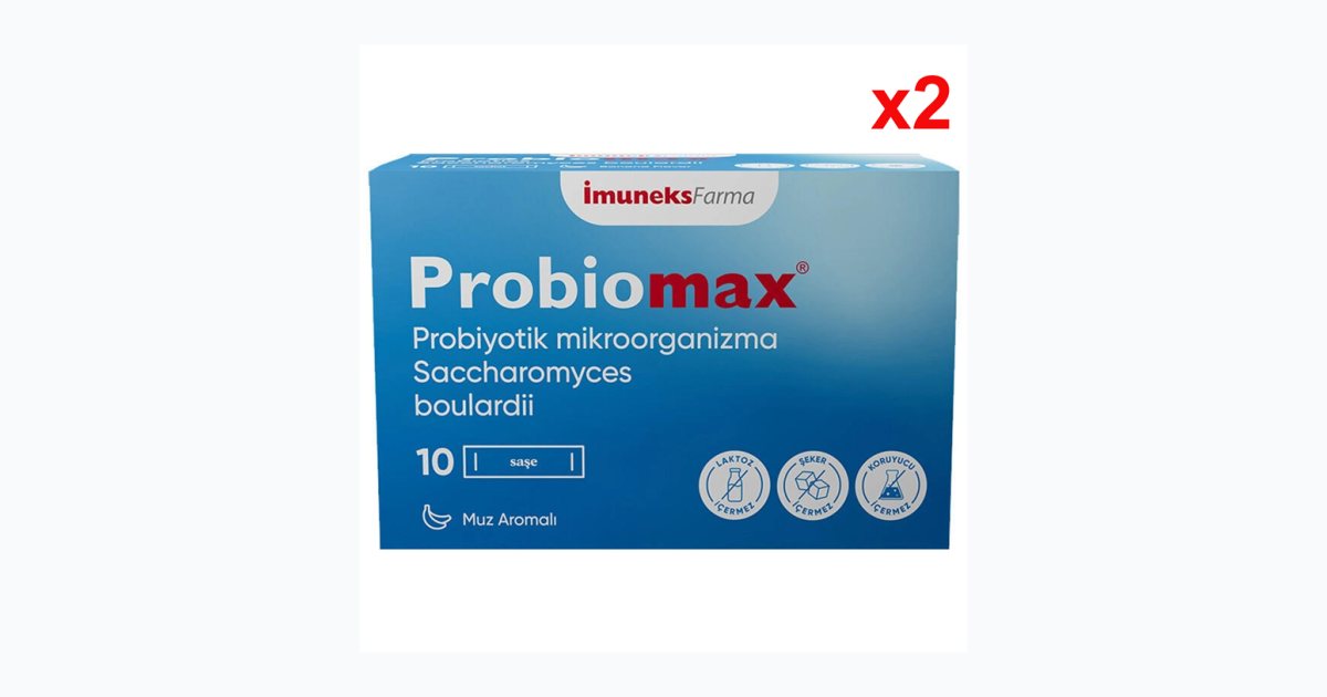 İmuneks Farma Probiomax Takviye Edici Gıda 10 Saşe 2 Adet