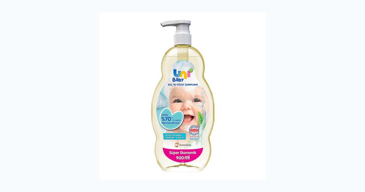 Uni Baby Saç ve Vücut Şampuan 900 ml