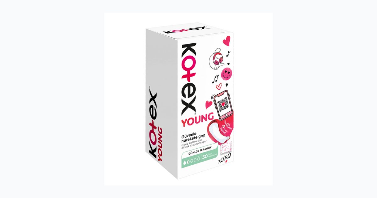 Kotex Young Günlük Ped 30'lu