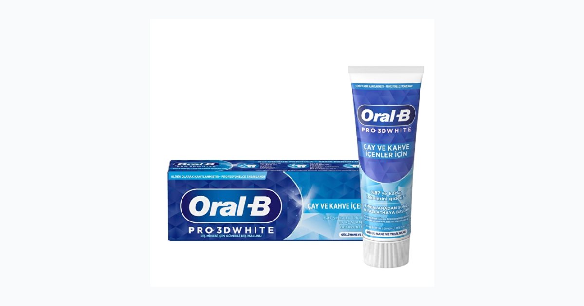 Oral-B 3D White Çay ve Kahve İçenler için Diş Macunu 75 ml