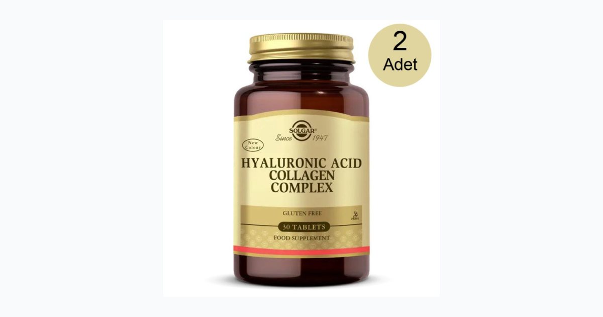 Solgar Hyaluronic Acid Collagen Complex 120 Mg 30 Tablet 2'Li